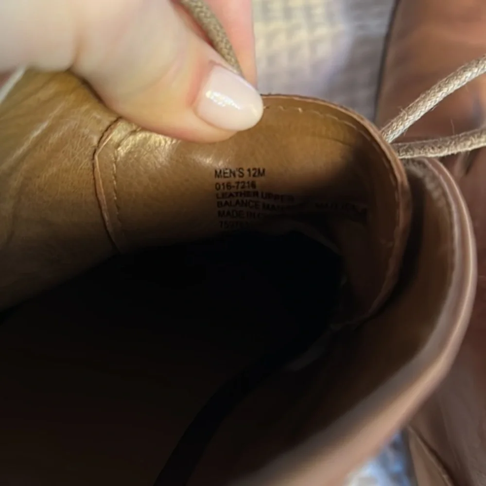 St johns bay cognac chukka boots size 12